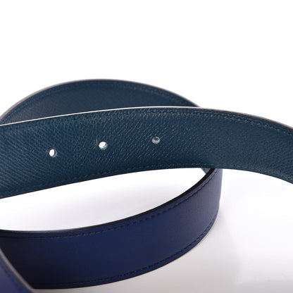 Hermes Swift Epsom 32mm Collier De Chien CDC Belt 85 Bleu Saphir Colvert 5 of 8