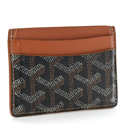 Goyard Goyardine Saint Sulpice Card Holder Black Gold 3 of 8