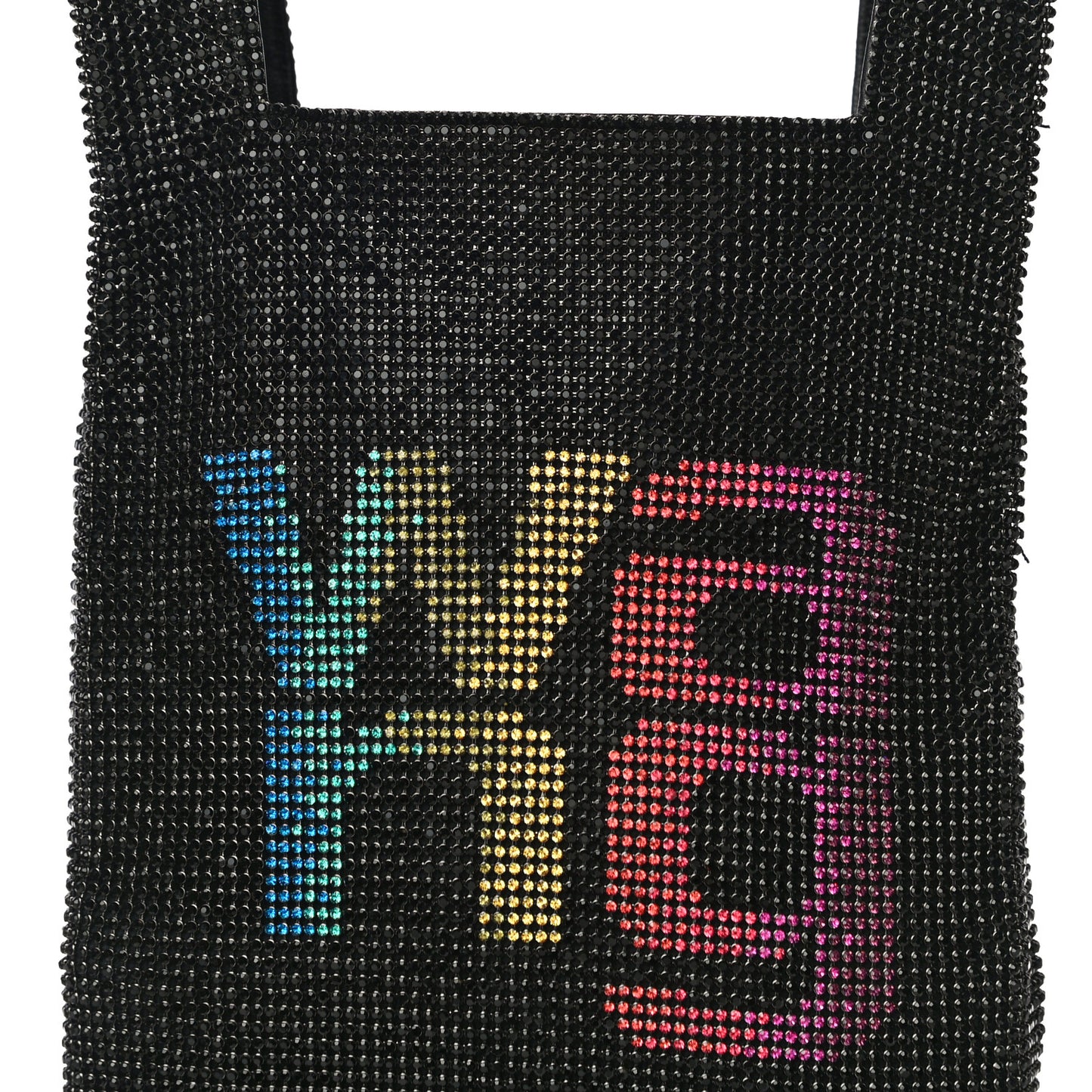 Crystal Mini Wanglock Shopper Black Rainbow