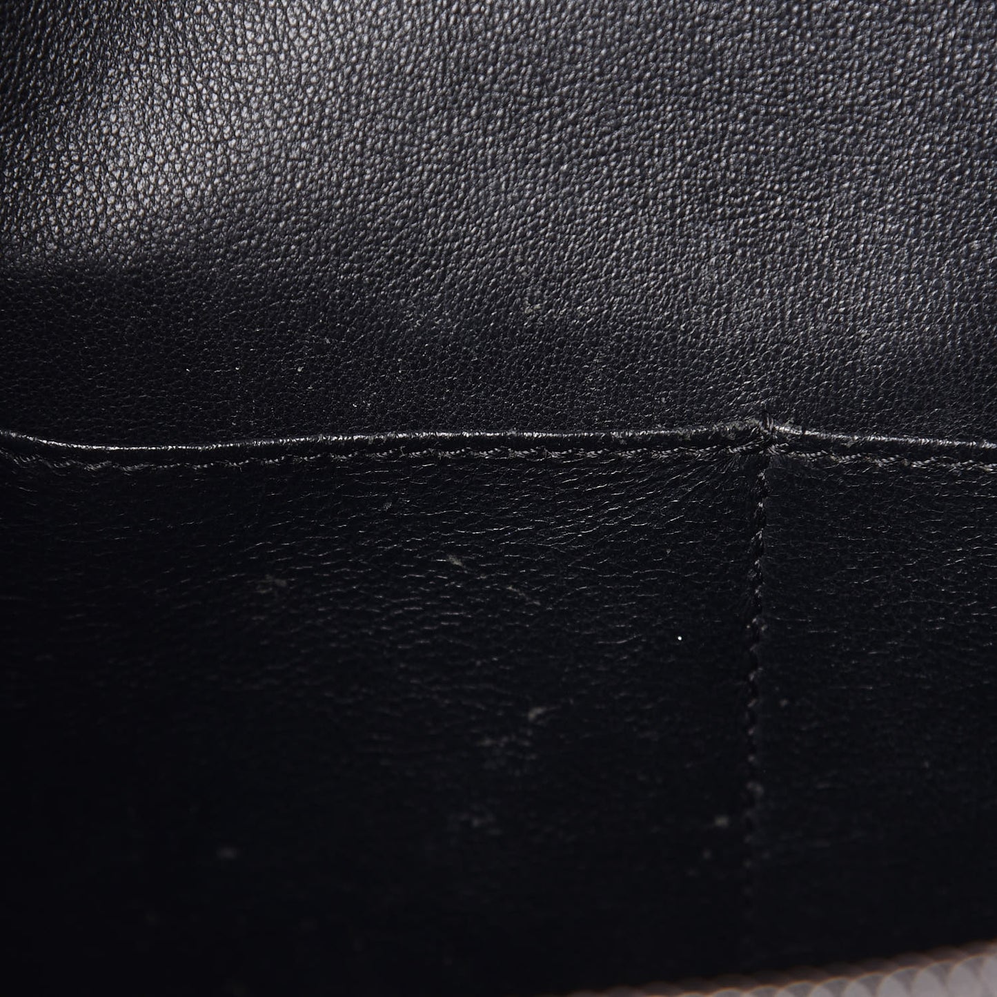 Grained Calfskin Medium Edge Shoulder Bag Black