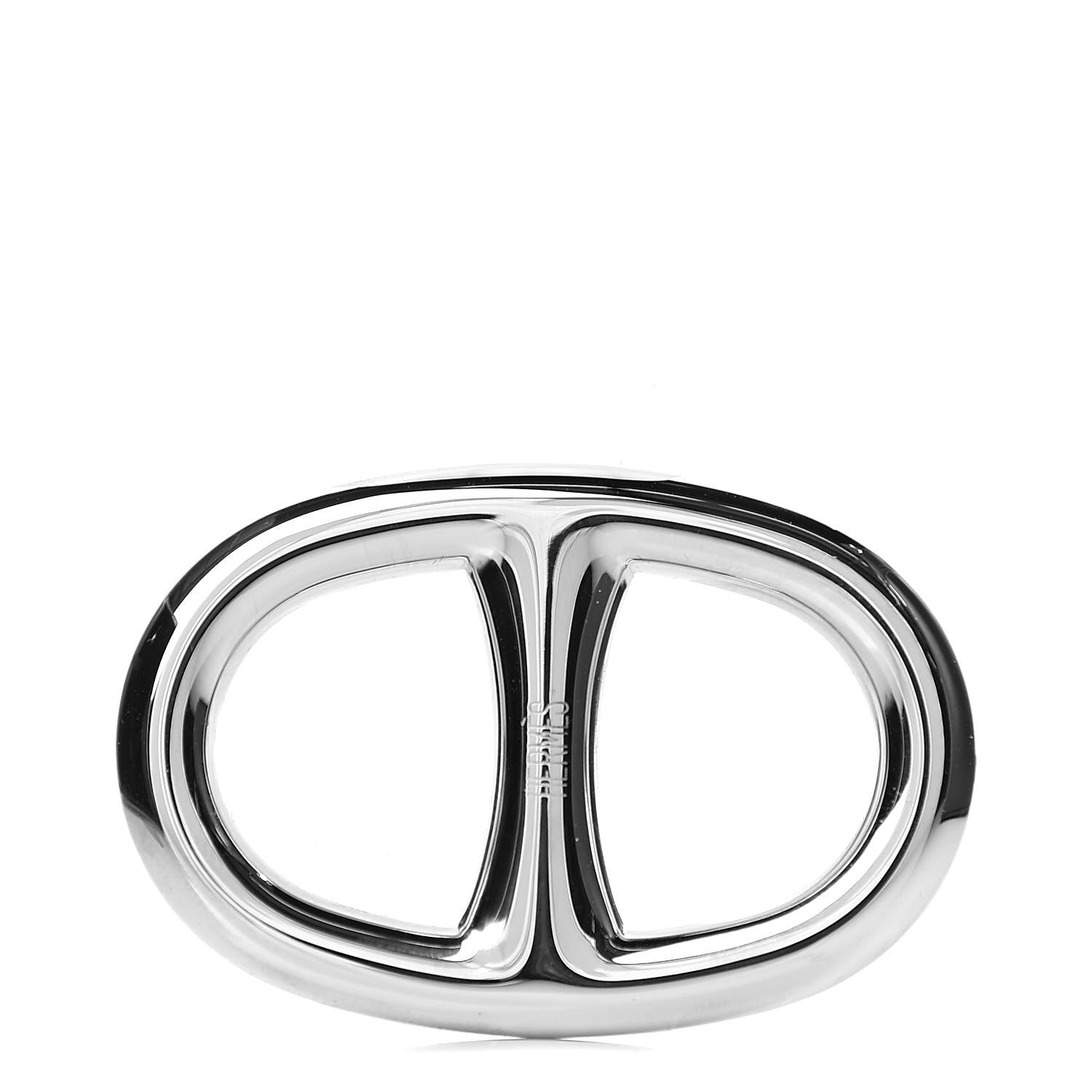 Hermes Palladium Chaine D'Ancre Scarf Ring 1 of 4
