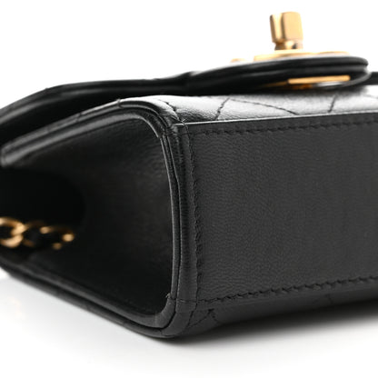 Chanel Goatskin Chic Pearls Clutch On Chain Black 8 of 10