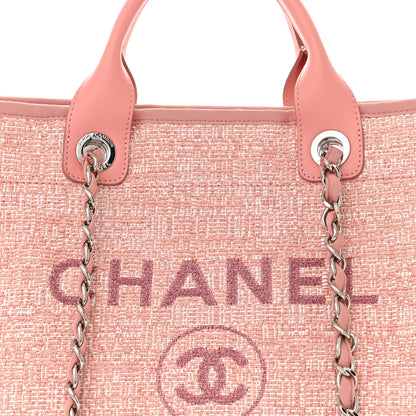 Chanel Canvas Medium Deauville Tote Pink 8 of 12