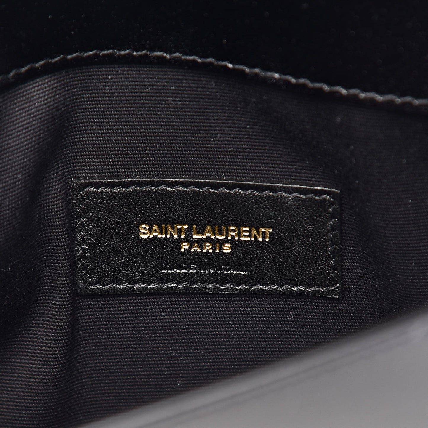 Smooth Shiny Calfskin Monogram Uptown Pouch Black