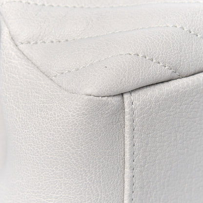 Saint Laurent Sheepskin Matelasse Chevron Monogram Medium College Bag Crema Soft 15 of 23