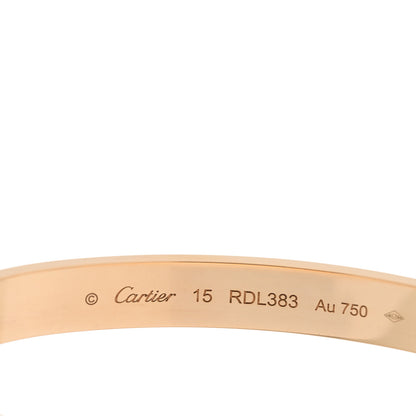 Cartier 18K Yellow Gold LOVE Bracelet 15 3 of 5