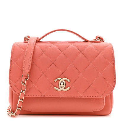 Chanel Caviar Quilted Small Business Affinity Flap Coral 1 of 8
