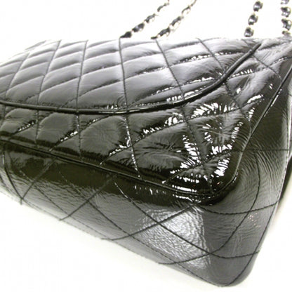 Chanel Distressed Patent Jumbo Flap Black 5 of 12
