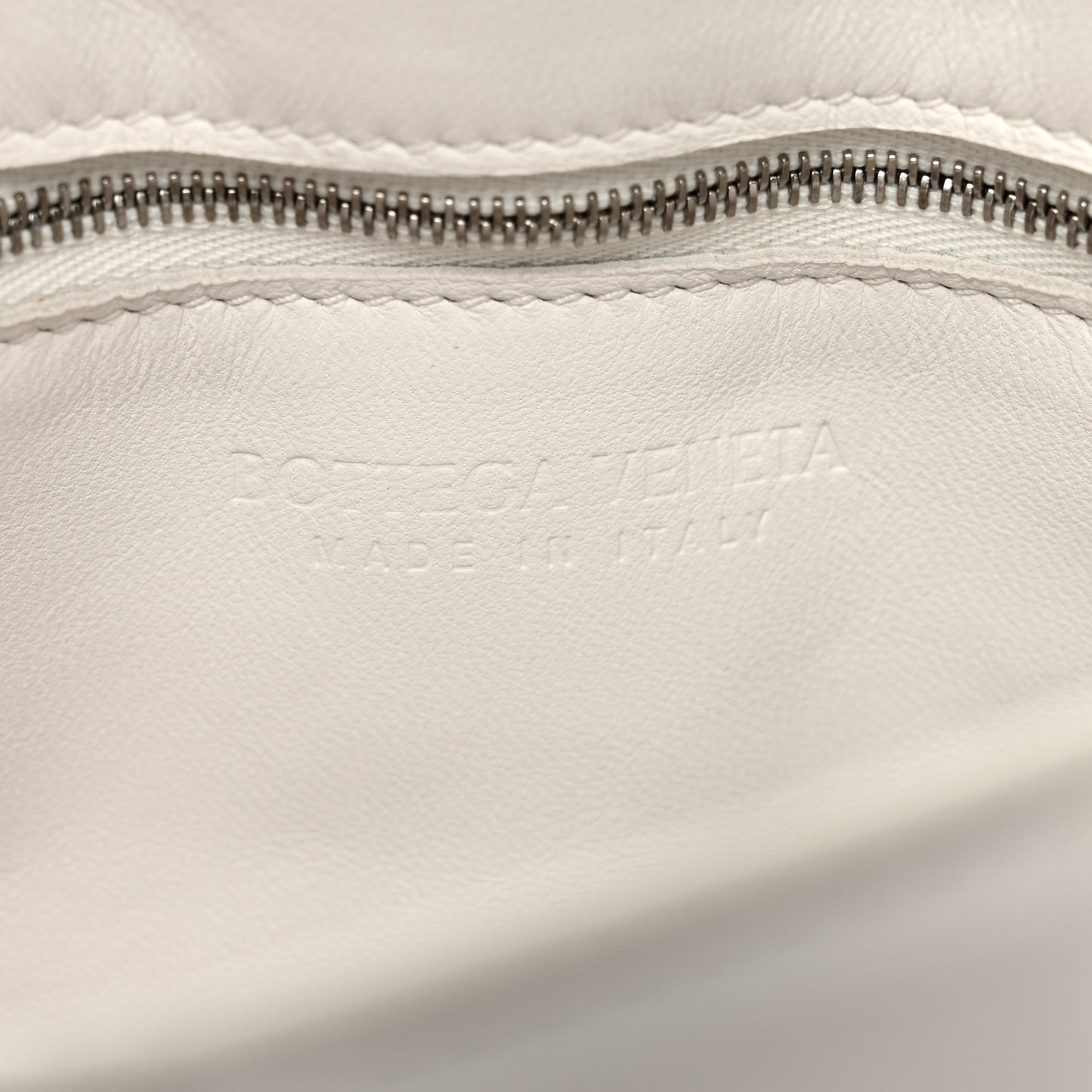 Nappa Maxi Intreccio Padded Cassette Crossbody Bag Chalk