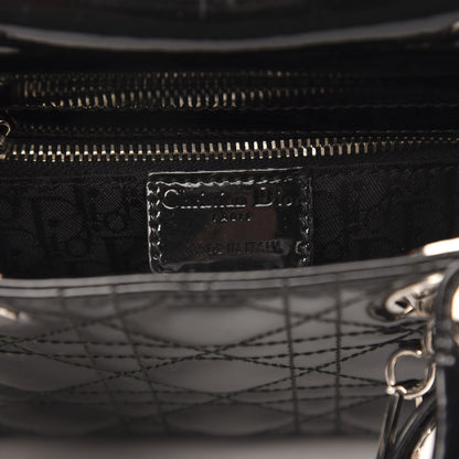 Christian Dior Patent Cannage Mini Lady Dior Black 6 of 10