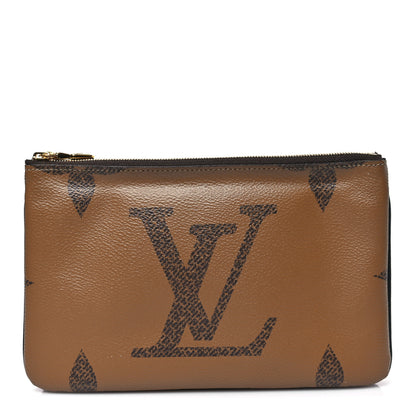 Louis Vuitton Reverse Monogram Giant Double Zip Pochette 1 of 9
