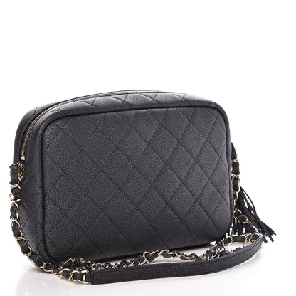 Chanel Caviar Quilted Medium Coco Tassel Camera Case Black 3 of 7