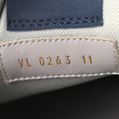 Louis Vuitton Calfskin Mens New York City of Dreams LV Trainer Maxi Sneakers 11 White Navy 9 of 10