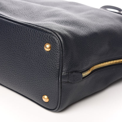 Prada Vitello Daino Side Zip Tote Baltico 10 of 11