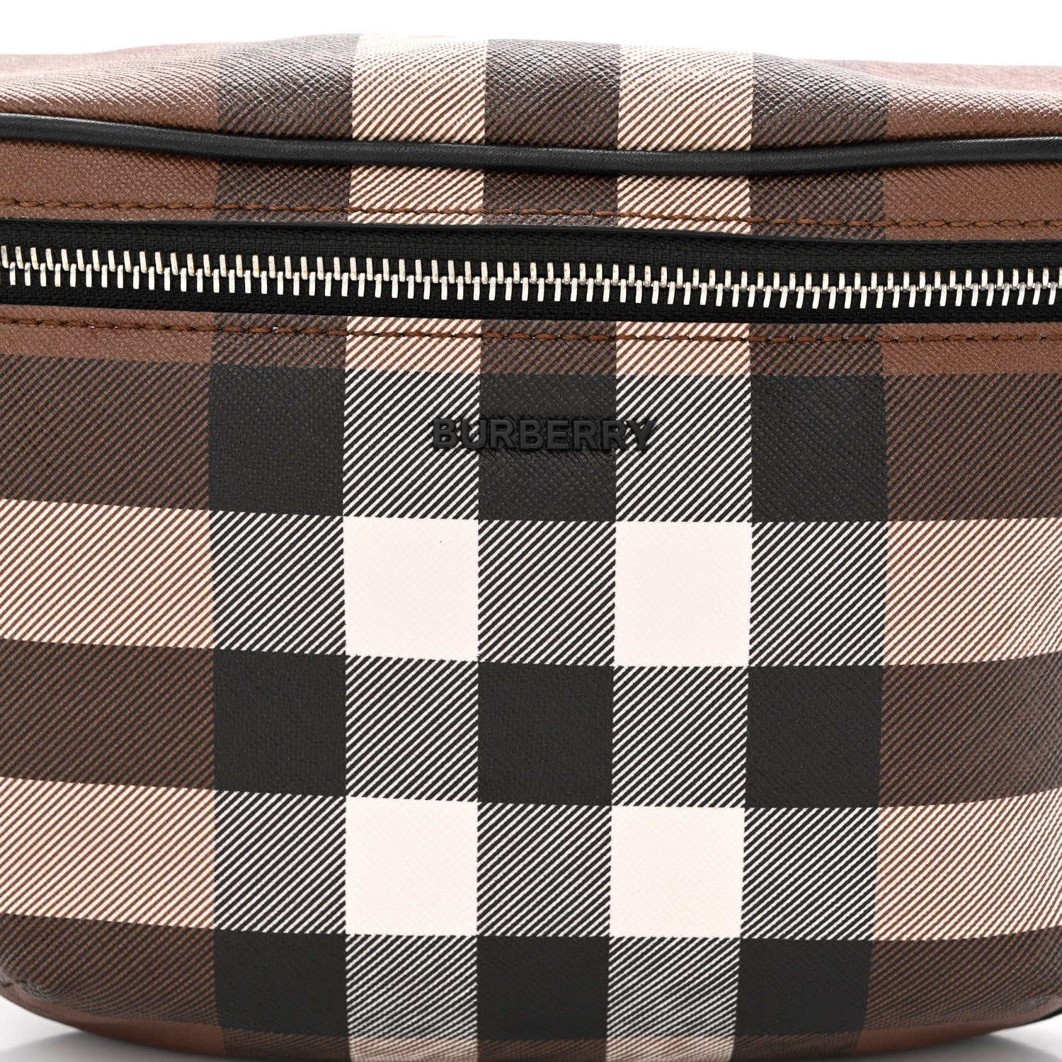 Burberry E-canvas Check Cason Bum Bag Dark Birch Brown 9 of 11