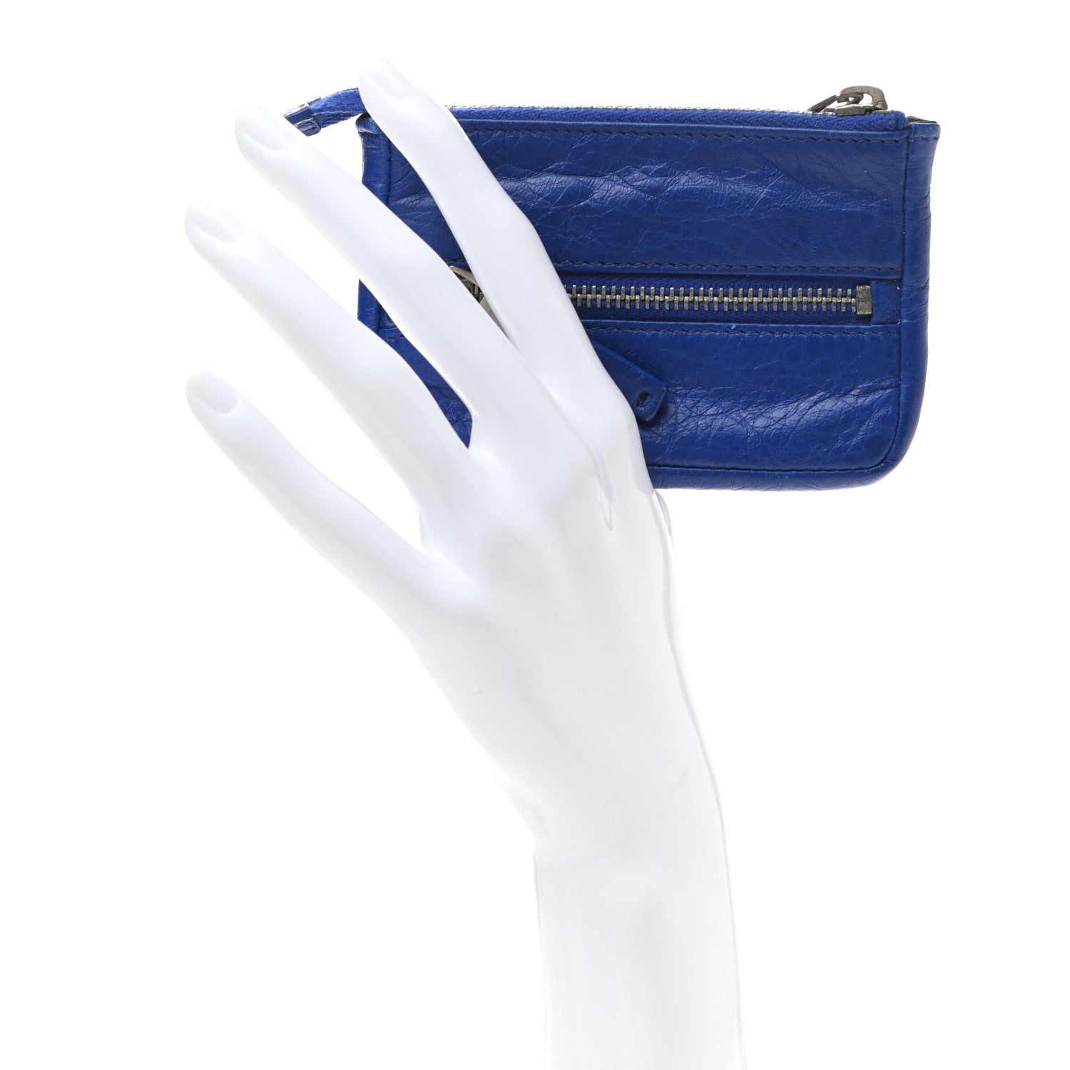 Balenciaga Agneau Arena Classic Hardware Tokyo Wallet Bleu Cobalt 2 of 7