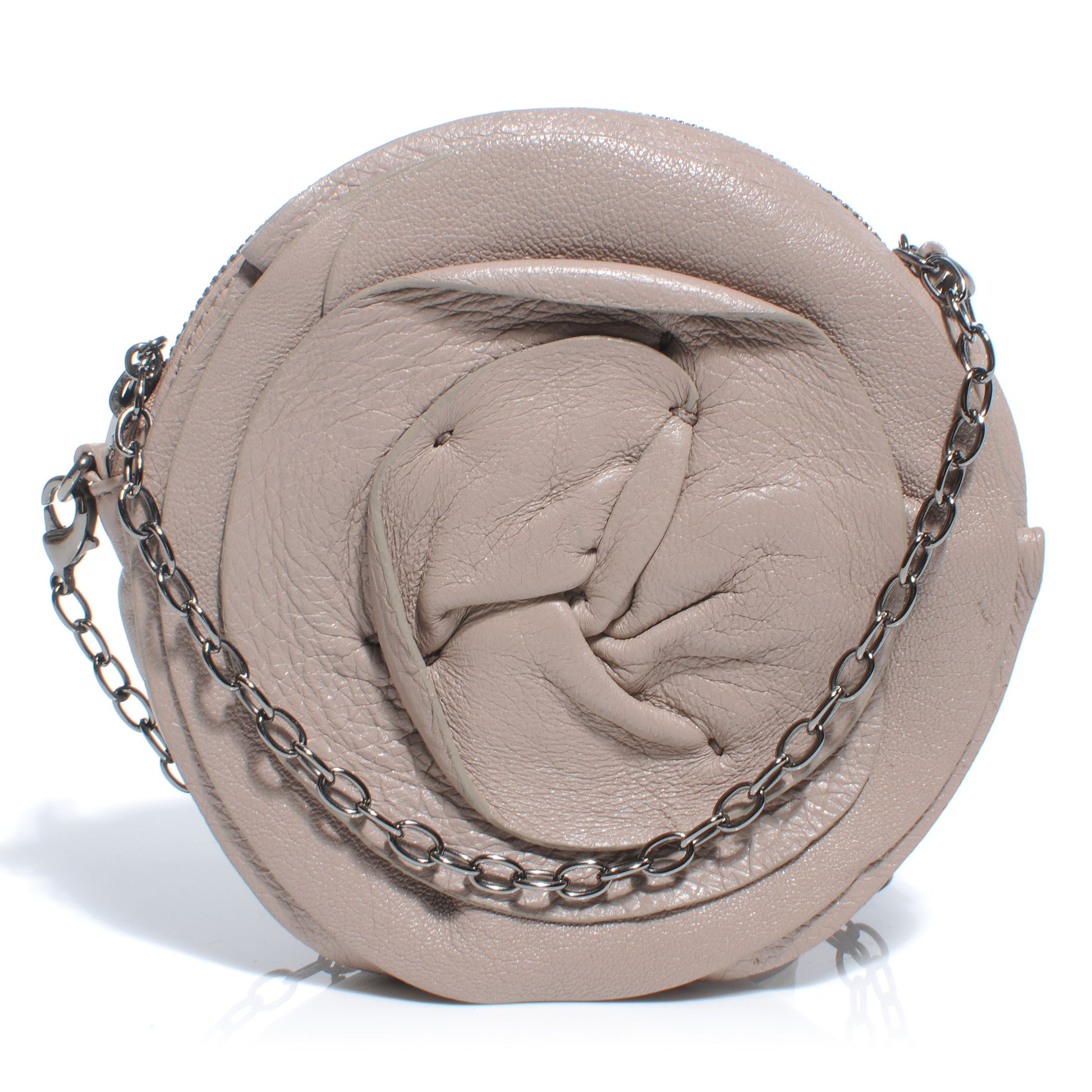 Valentino Garavani Leather Petale Mini Chain Bag Blush 1 of 6
