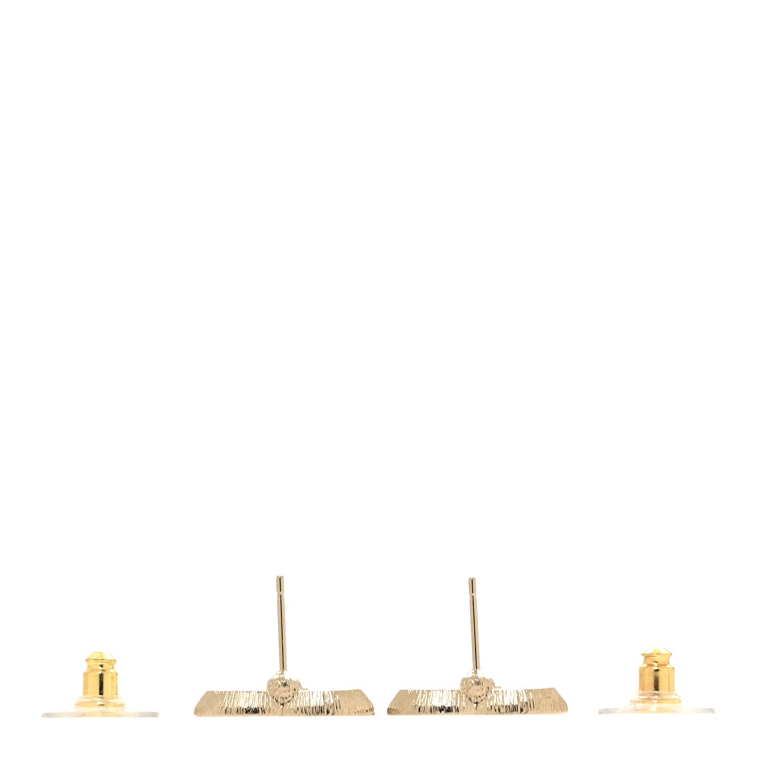 Chanel Crystal CC Earrings Gold 3 of 5