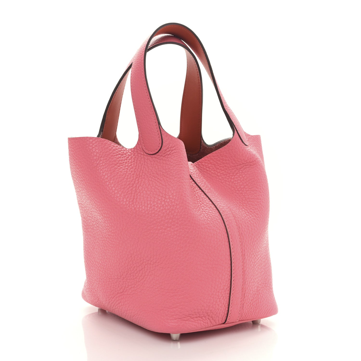 Hermes Taurillon Clemence Picotin Lock 18 PM Rose Azalee 3 of 9