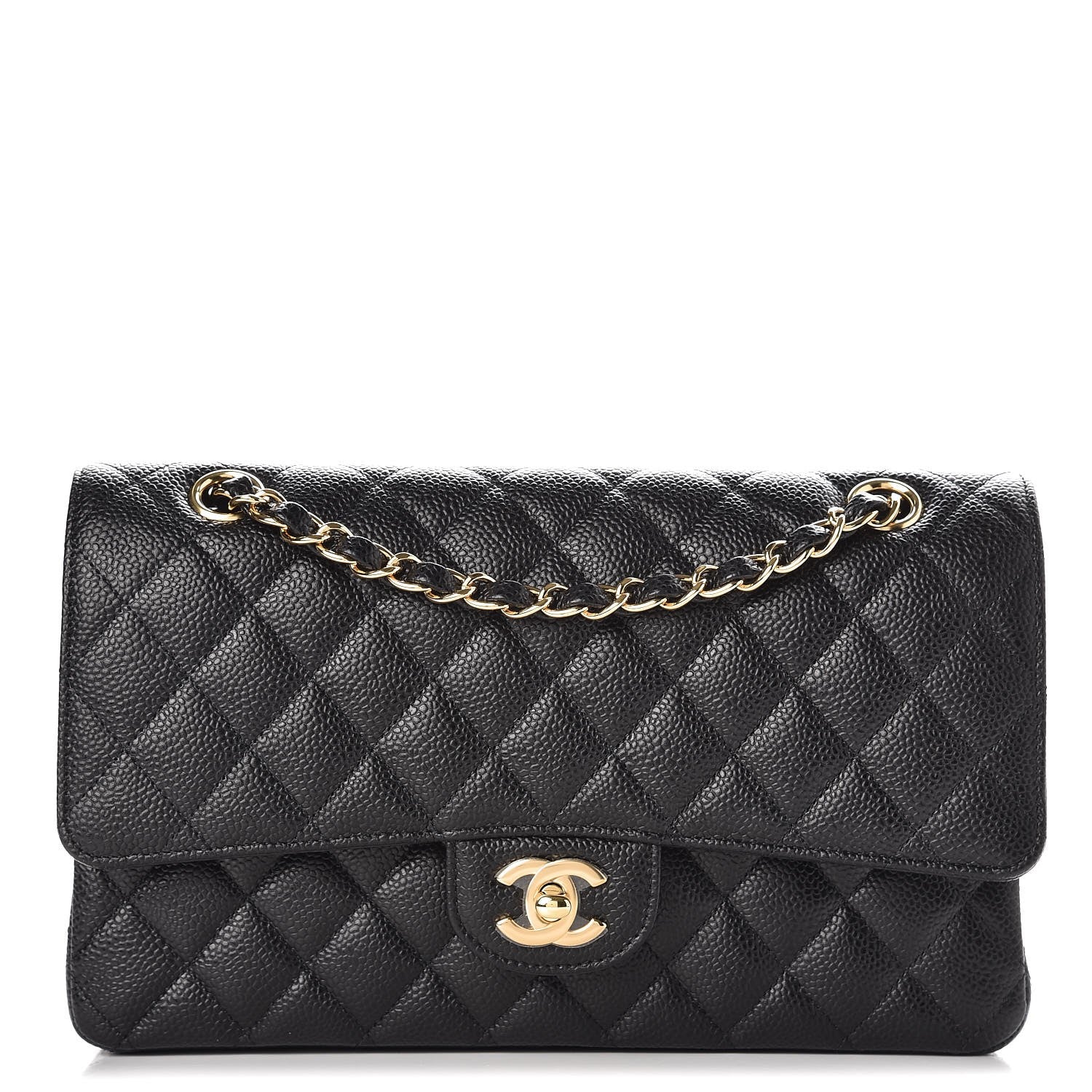 Chanel Caviar Quilted Medium Double Flap Black 1 of 8