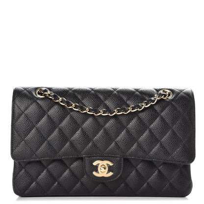 Chanel Caviar Quilted Medium Double Flap Black 1 of 8