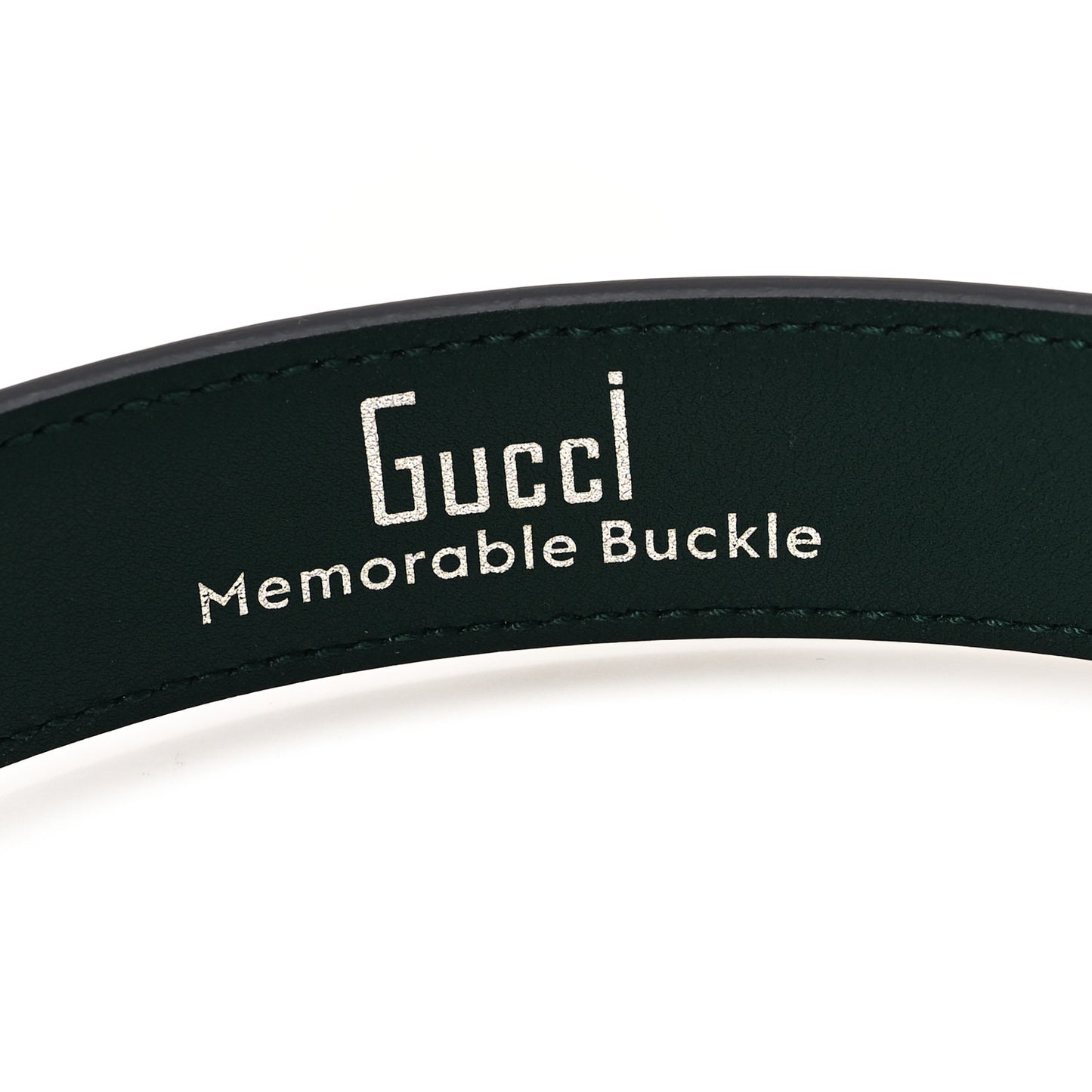 Ciny Lux Calfskin G Cube Memorable 25mm Belt 95 38 Vintage Green
