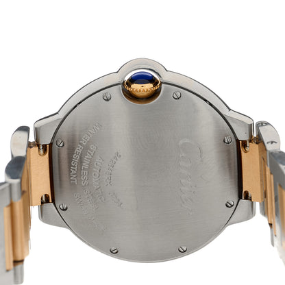 Cartier Stainless Steel 18K Pink Gold Pink Mother of Pearl 36mm Ballon Bleu De Cartier Automatic Watch 4 of 4