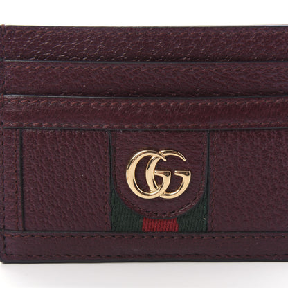 Gucci Calfskin Web GG Ophidia Card Holder Vintage Bordeaux 9 of 10