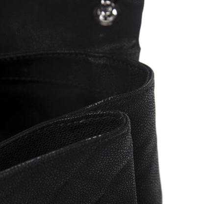 Chanel Iridescent Caviar Quilted Medium Lady Pearly Flap Black 11 of 16