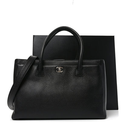 Chanel Calfskin Cerf Executive Shopper Tote Black 11 of 11