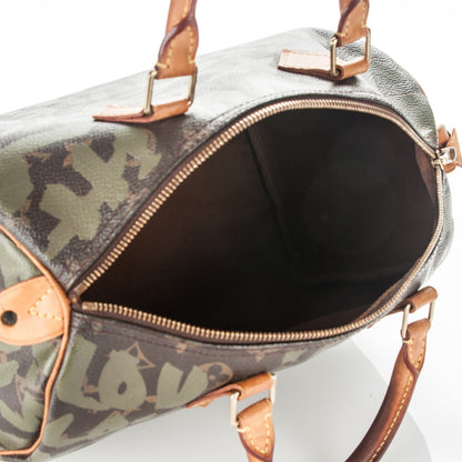 Louis Vuitton Monogram Graffiti Speedy 30 Kaki 5 of 8