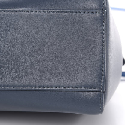 Fendi Nappa Colorblock Mini Peekaboo Iconic Satchel Tempesta Nebula Polvere 10 of 12