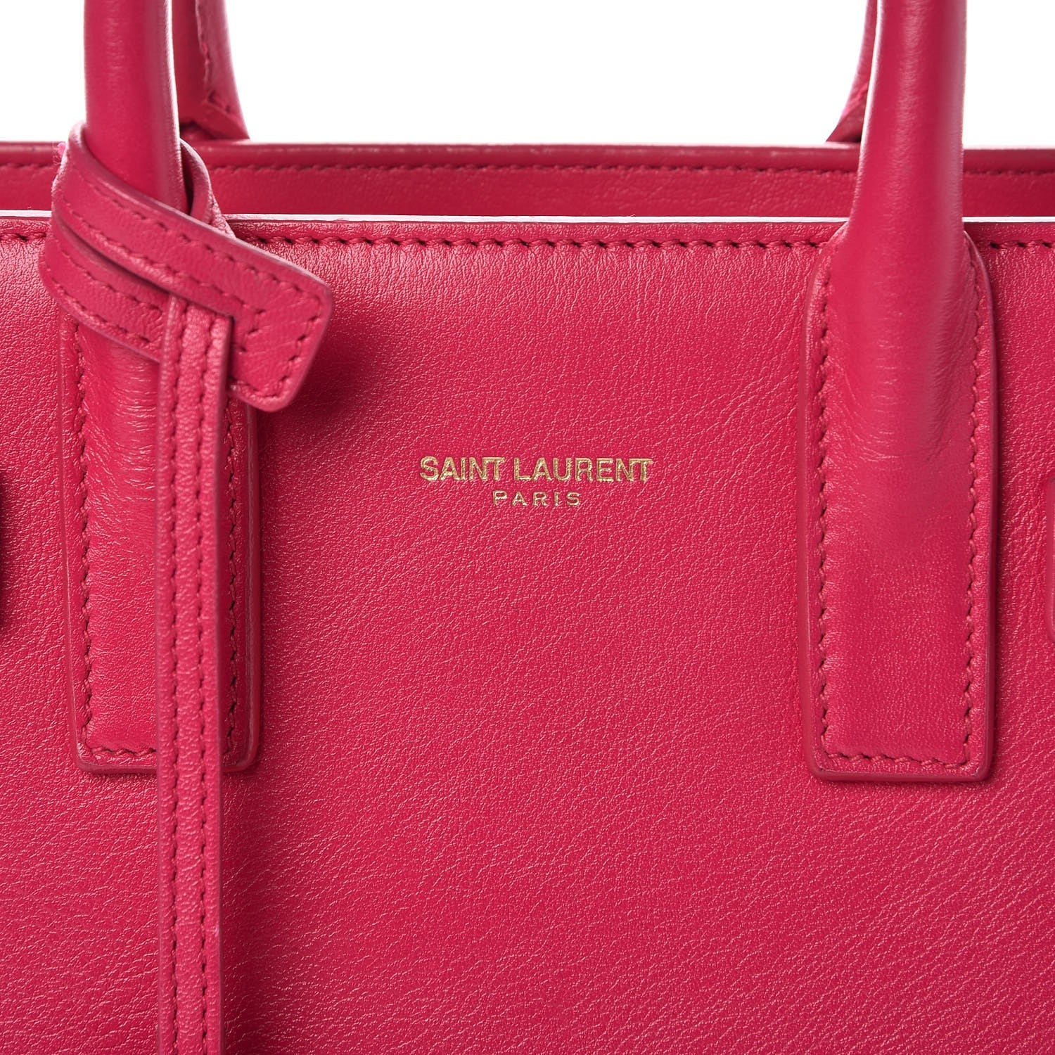 Saint Laurent Calfskin Nano Sac De Jour Lipstick Fuchsia 8 of 18