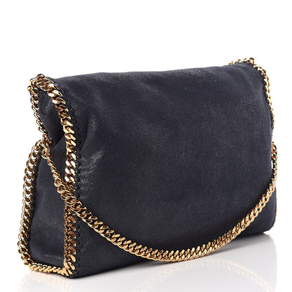 Stella McCartney Shaggy Deer Falabella Fold Over Tote Navy 3 of 9