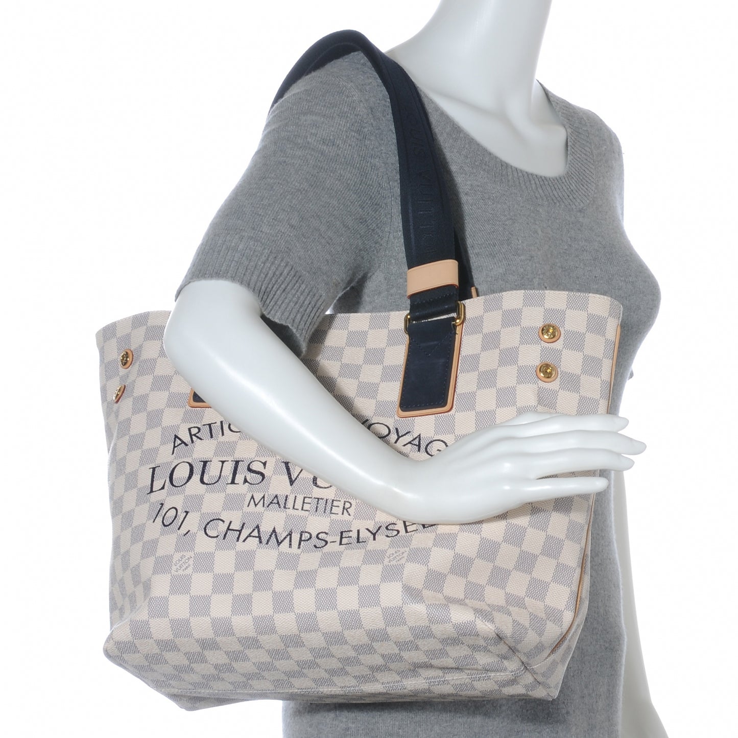Damier Azur Beach Cabas PM