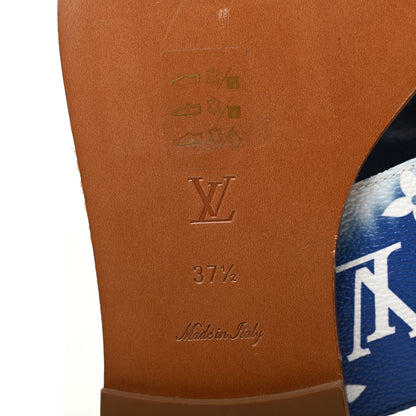Louis Vuitton Monogram Escale Palma Sandals 37.5 Blue 6 of 8