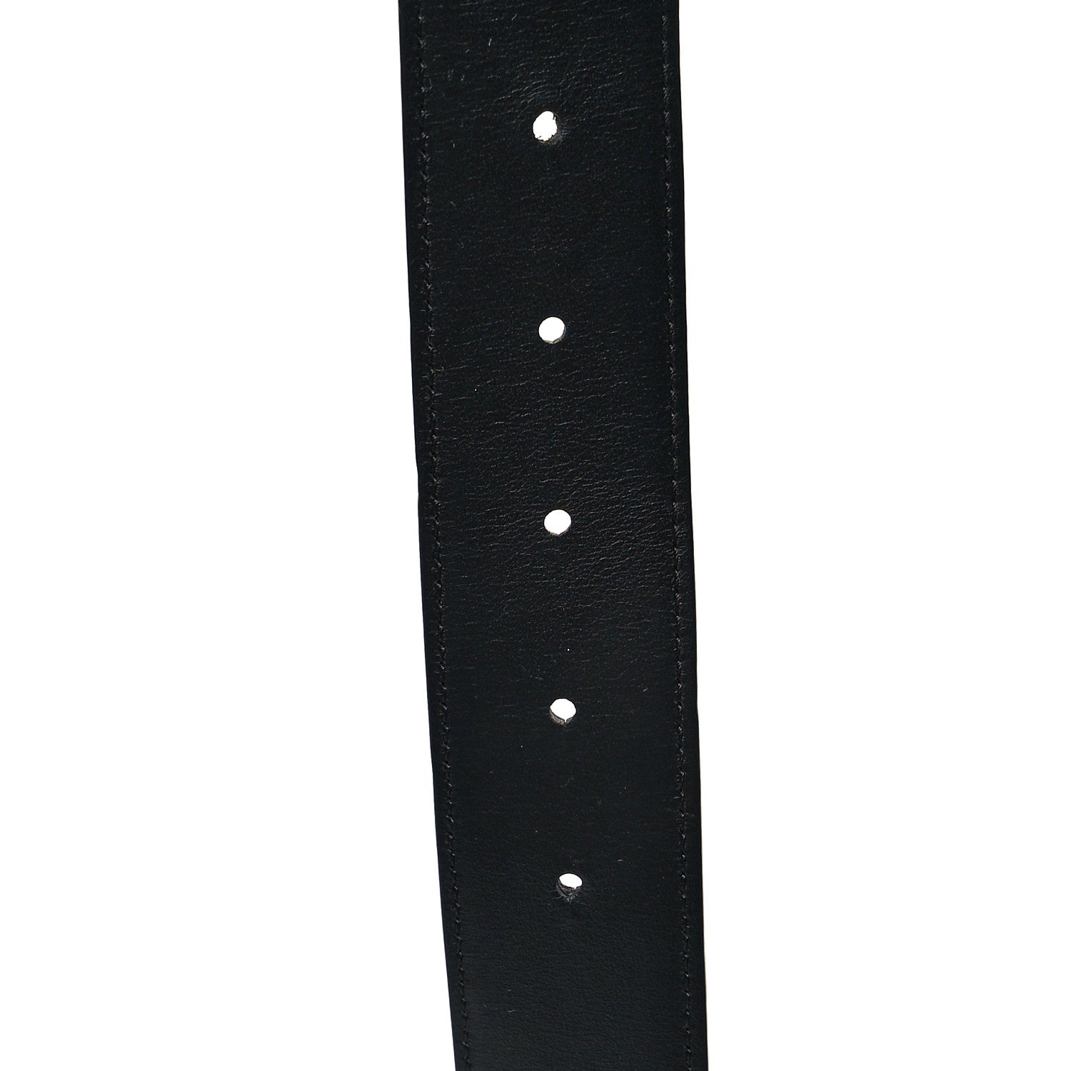 Valentino Garavani Glossy Calfskin VLogo Belt 95 38 Black 4 of 5