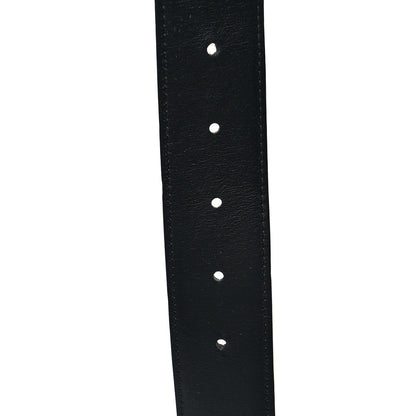 Valentino Garavani Glossy Calfskin VLogo Belt 95 38 Black 4 of 5