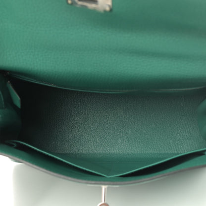 Hermes Taurillon Clemence Kelly Retourne 28 Vert Vertigo 4 of 9
