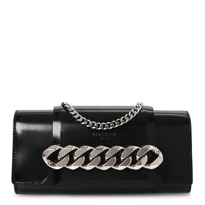 Givenchy Calfskin Infinity Flap Clutch Black 1 of 13