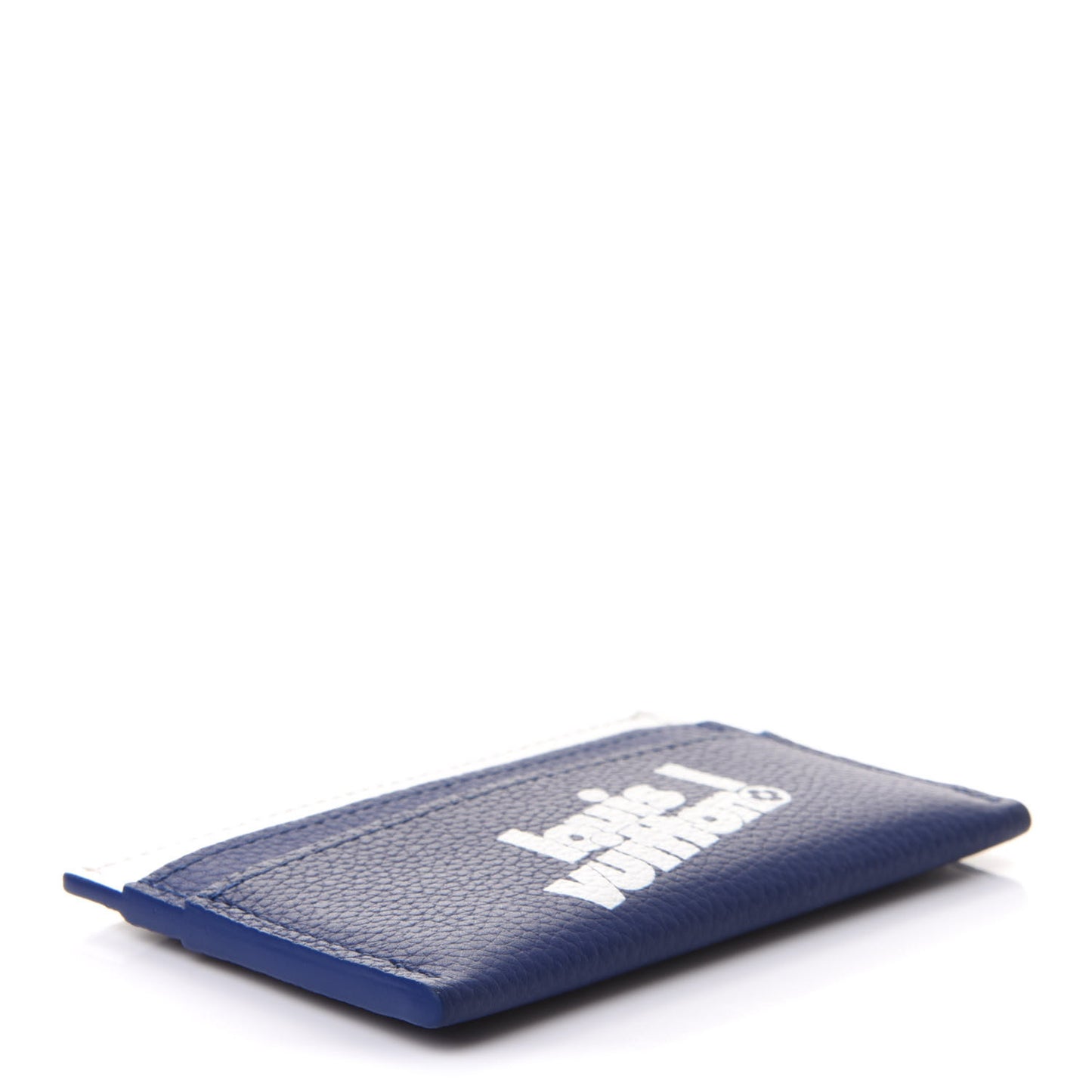 Calfskin Everyday LV Porte-Cartes Double Card Holder Blue