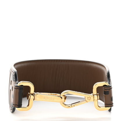 Fendi Calfskin FF 1974 Embossed Mini Strap You Maya Black 4 of 6