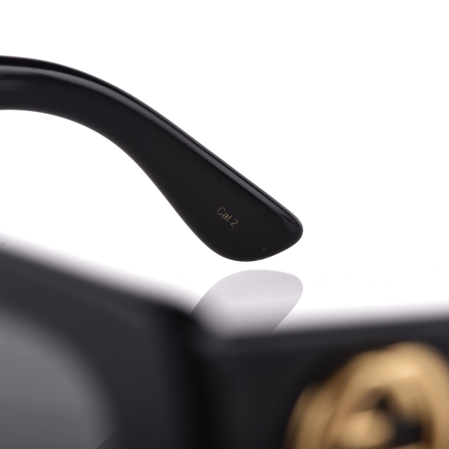 Acetate Square Frame Sunglasses GG0141S Black