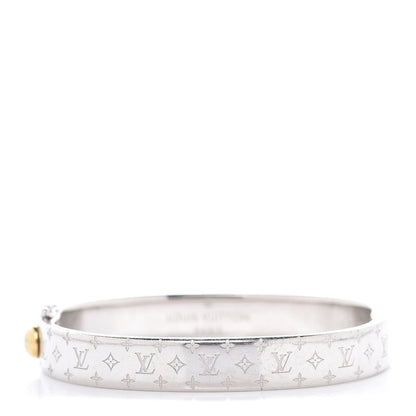 Louis Vuitton Palladium Monogram Nanogram Cuff S 1 of 7
