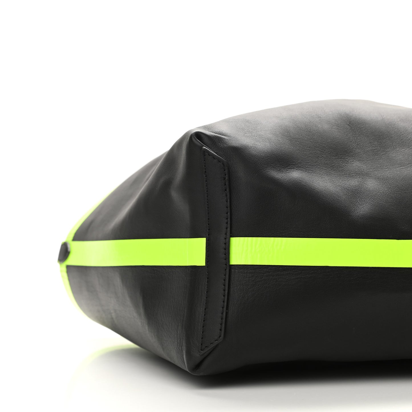 Canvas Mega Check The Giant Reversible Tote Black Neon Yellow
