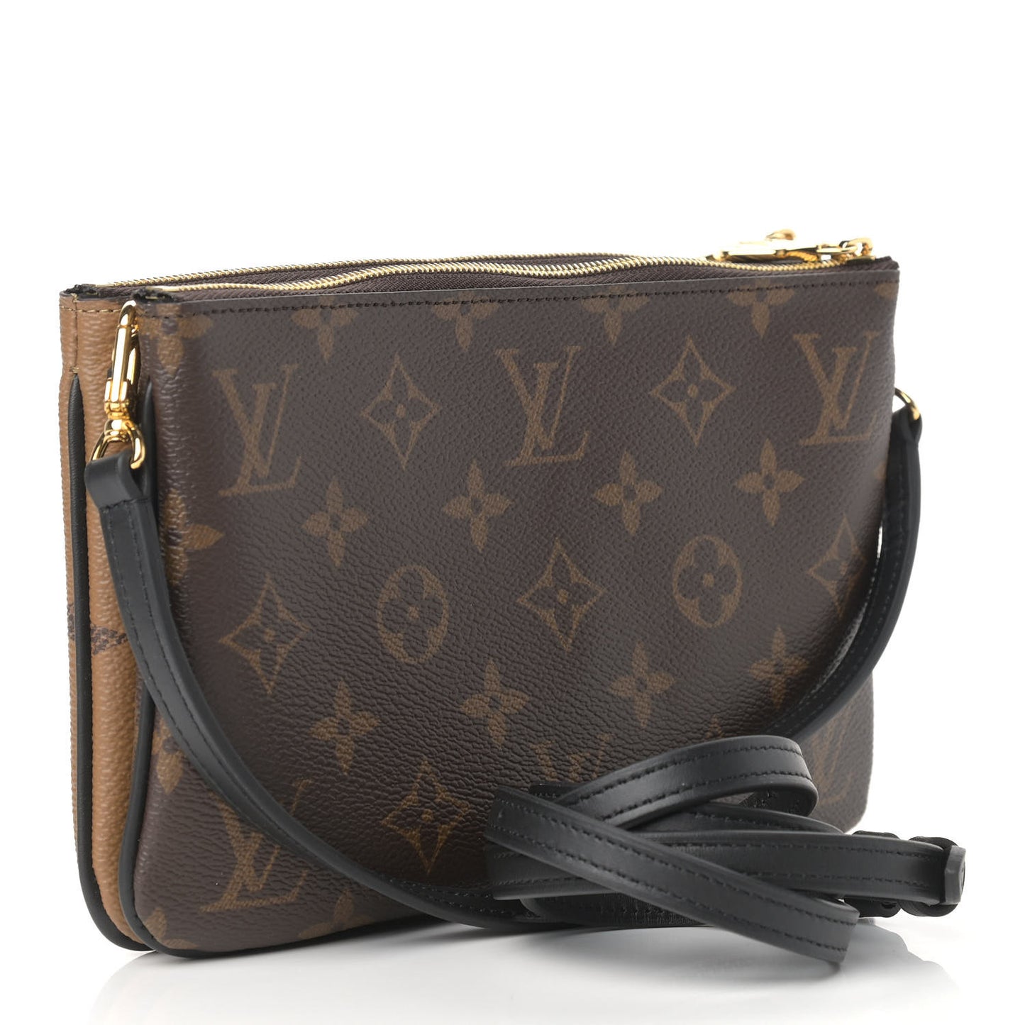 Reverse Monogram Giant Double Zip Pochette