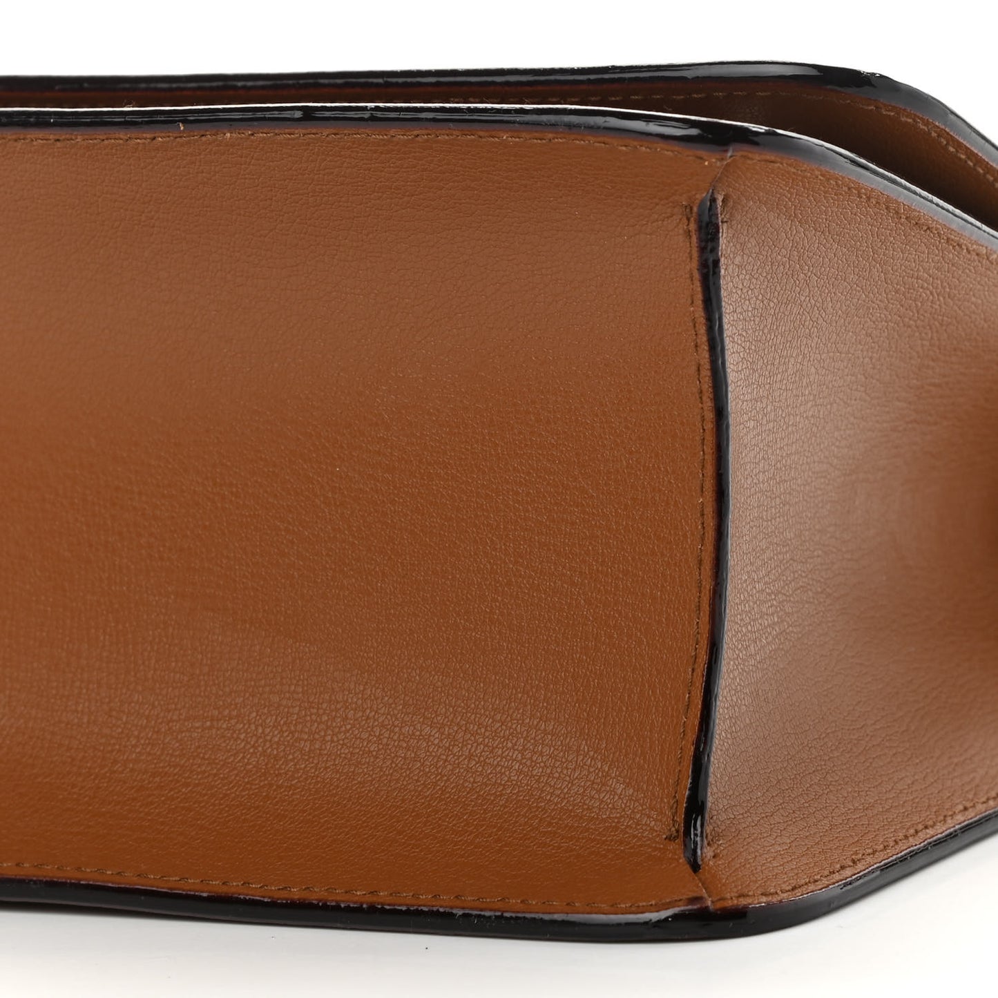 Grainy Calfskin Varenne Top Handle Satchel Tan