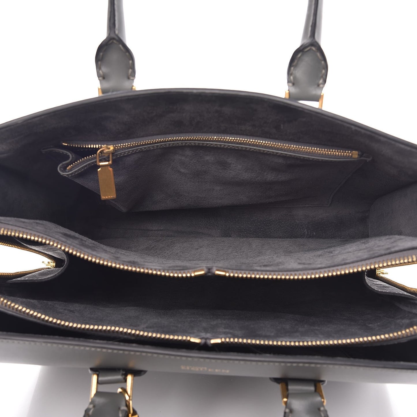 Calfskin Heroine Open Tote Grey