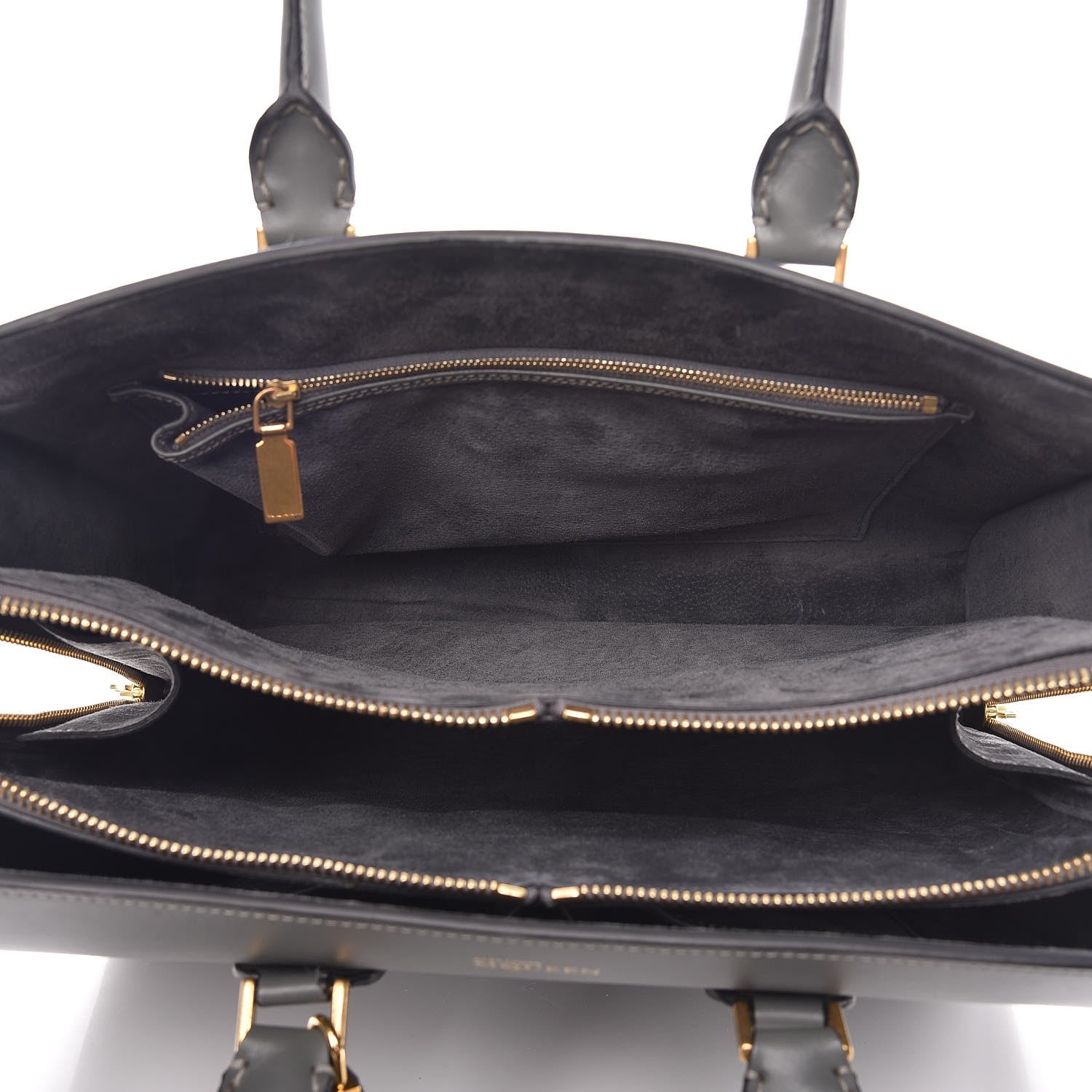 Alexander McQueen Calfskin Heroine Open Tote Grey 5 of 10