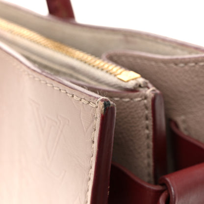 Louis Vuitton Monogram Cuir Plume Very Tote MM Mastic Raisin 12 of 15